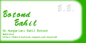 botond bahil business card